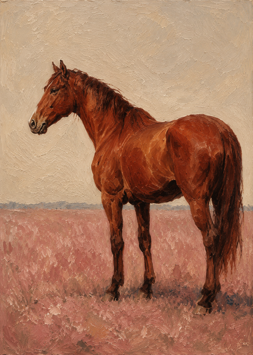 Red Horse Poster