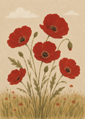 Red Poppies Poster