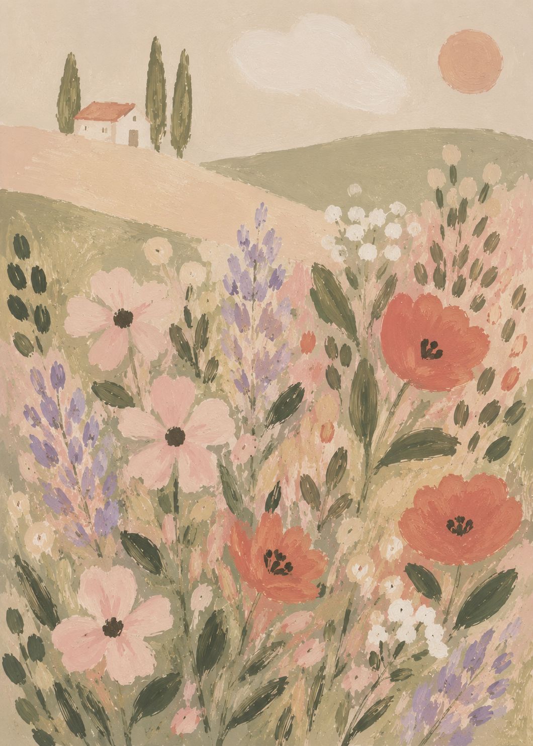 Tuscan Meadow Poster