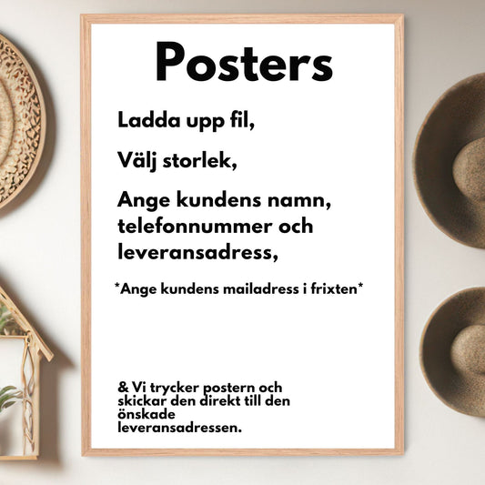 Posters on demand