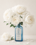 White Peonies III Poster