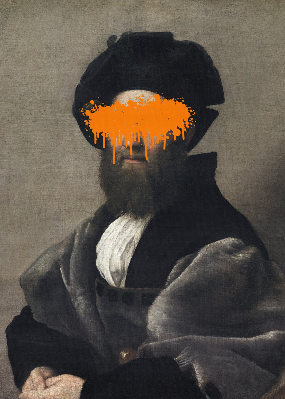 Orange Vandal Splash Poster och Canvastavla