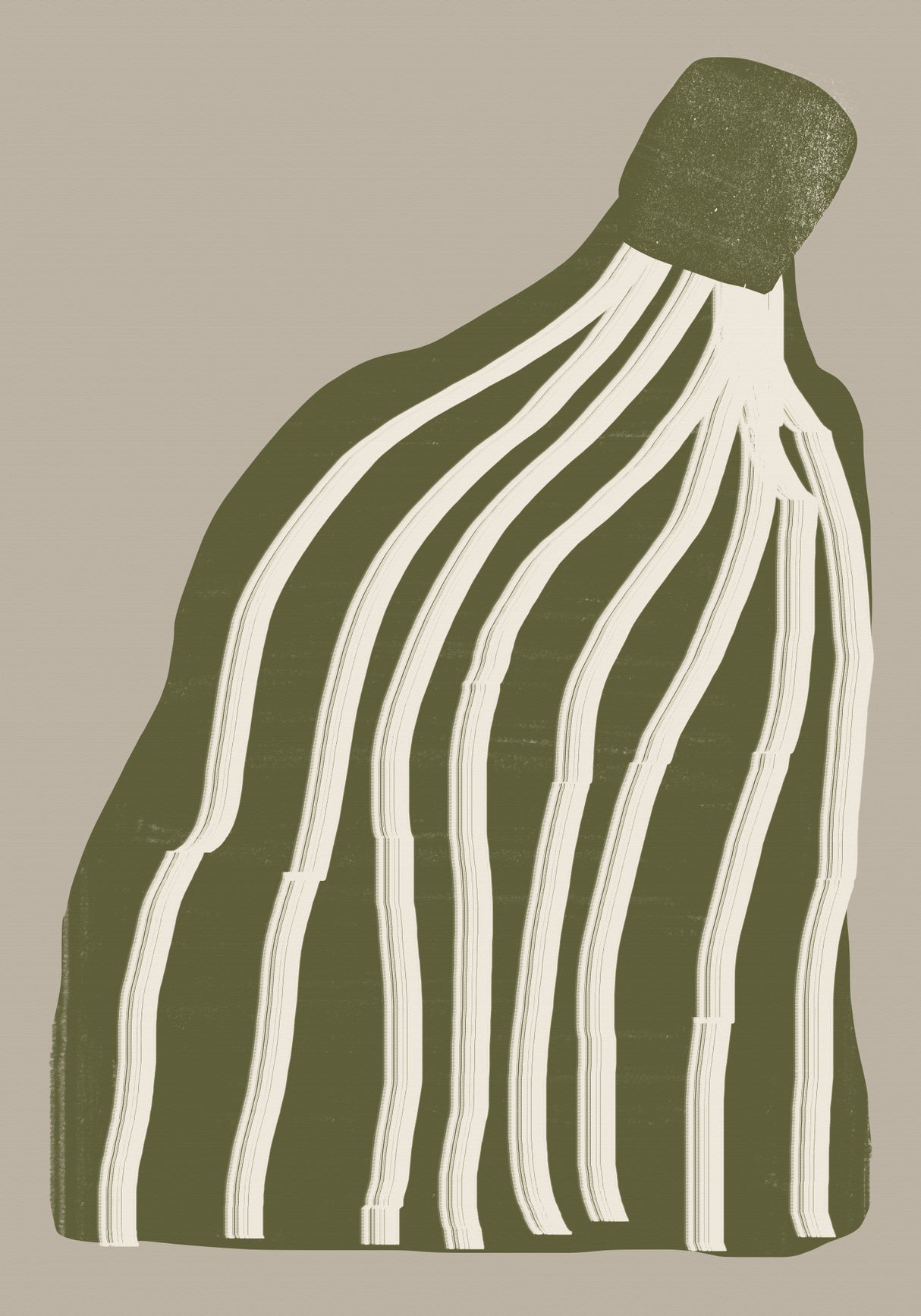 Modern Flower Poster och Canvastavla