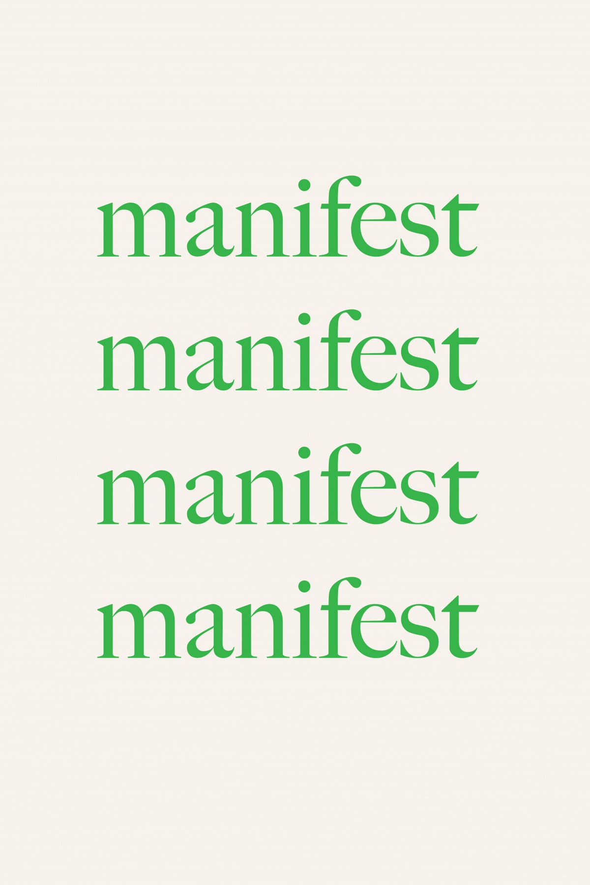 Manifestgreenbeige Ratio2x3 Poster och Canvastavla