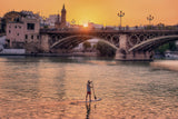 Atardecer en el Guadalquivir Poster och Canvastavla