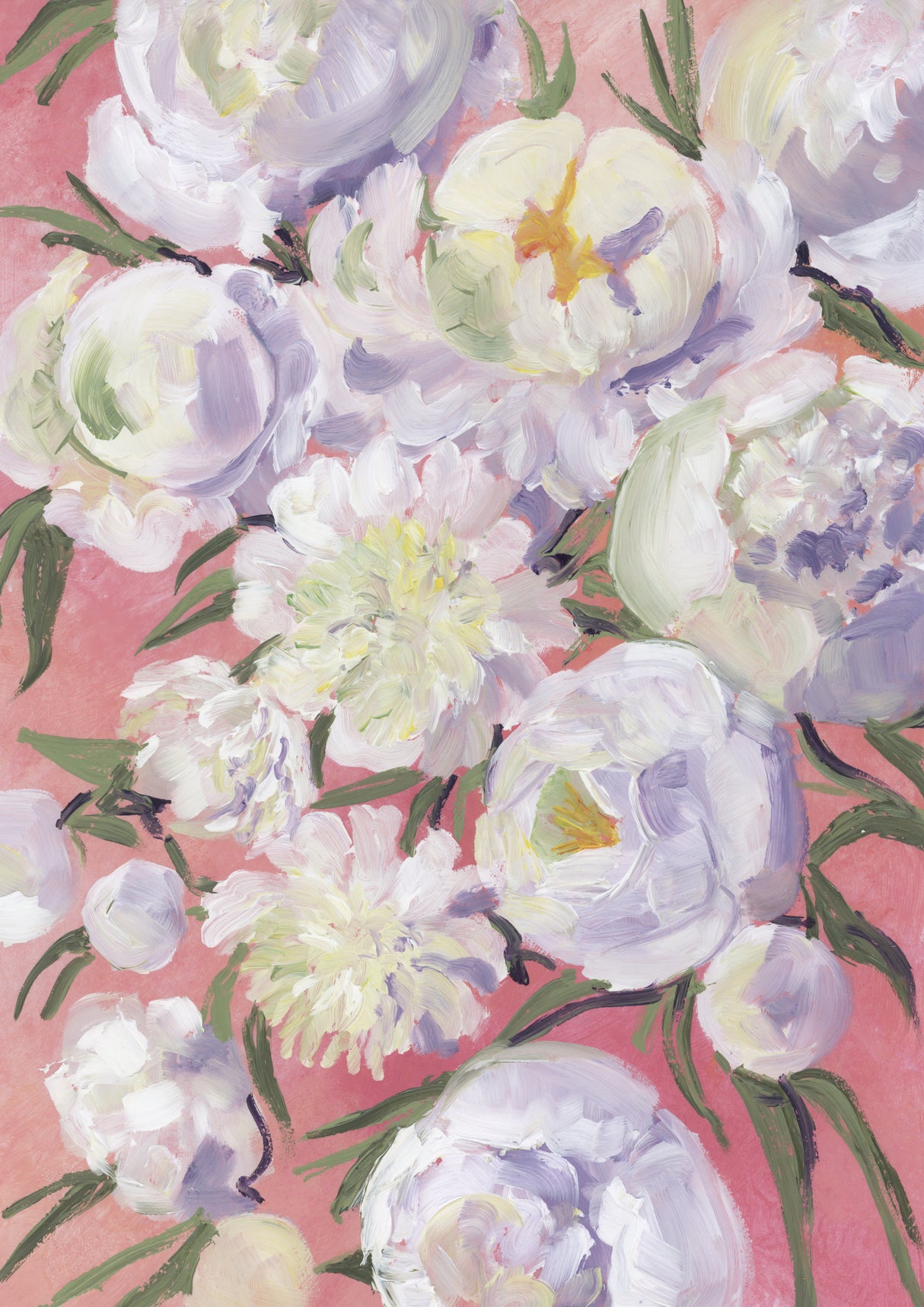 Kinsly painterly bouquet Poster och Canvastavla