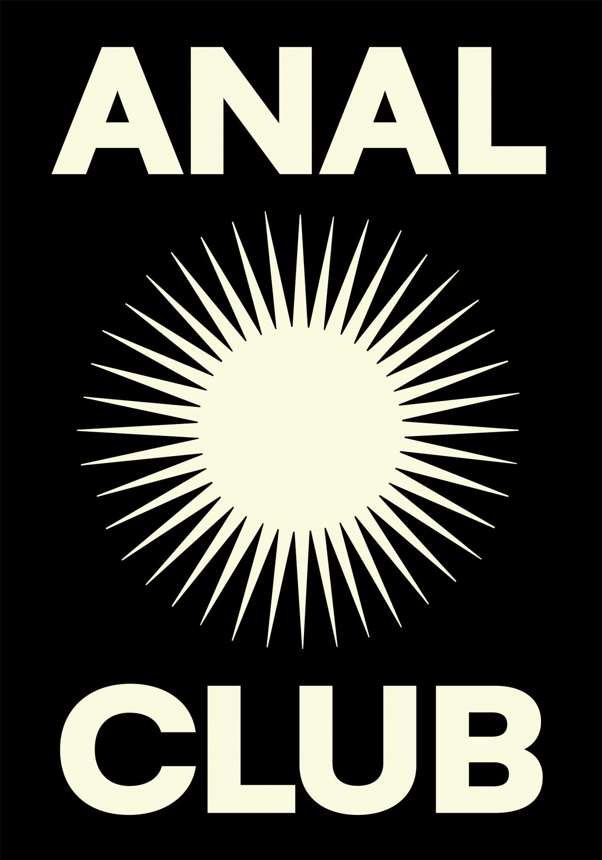 ANAL CLUB Poster och Canvastavla