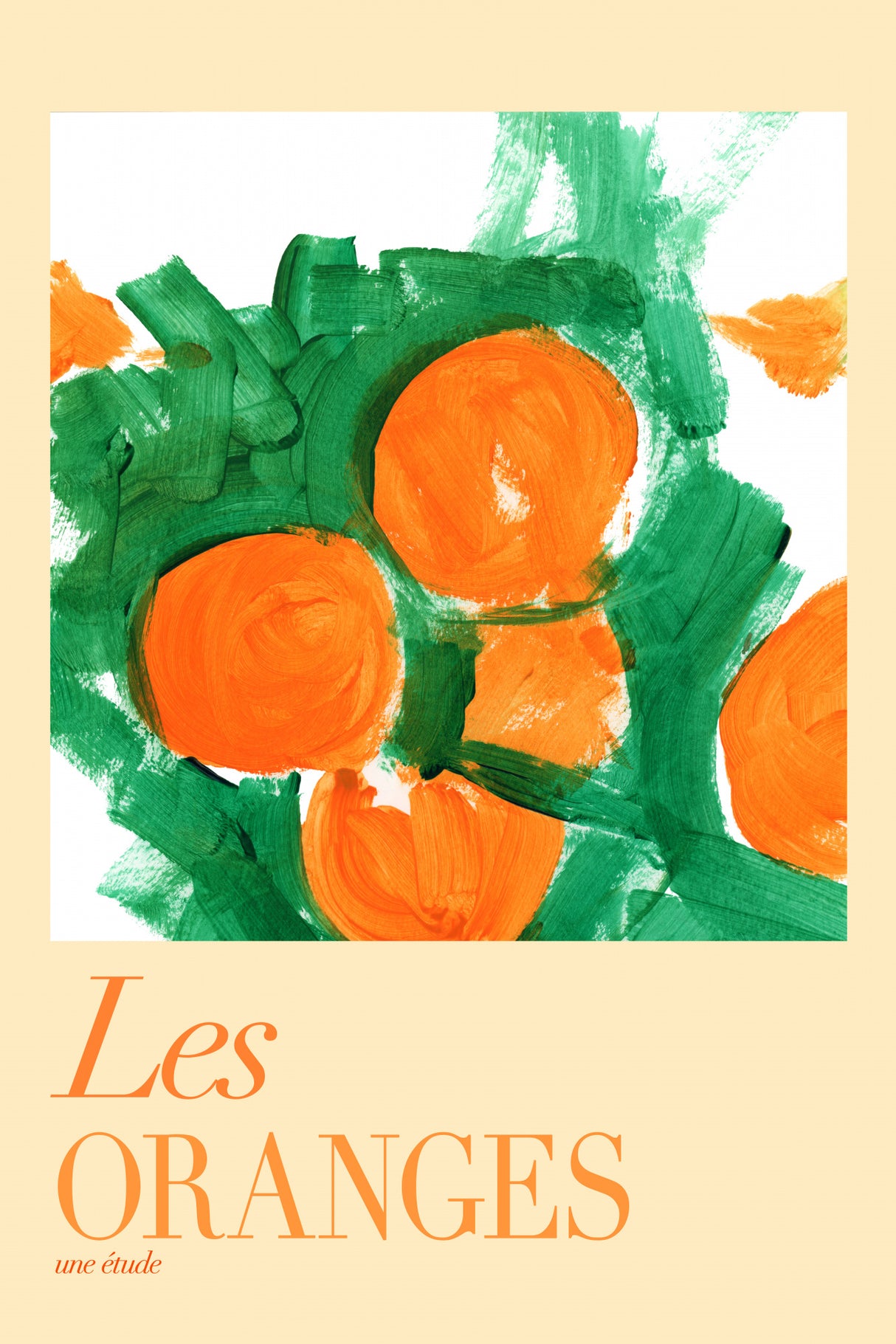 Les Oranges Une Étude 1 Poster och Canvastavla