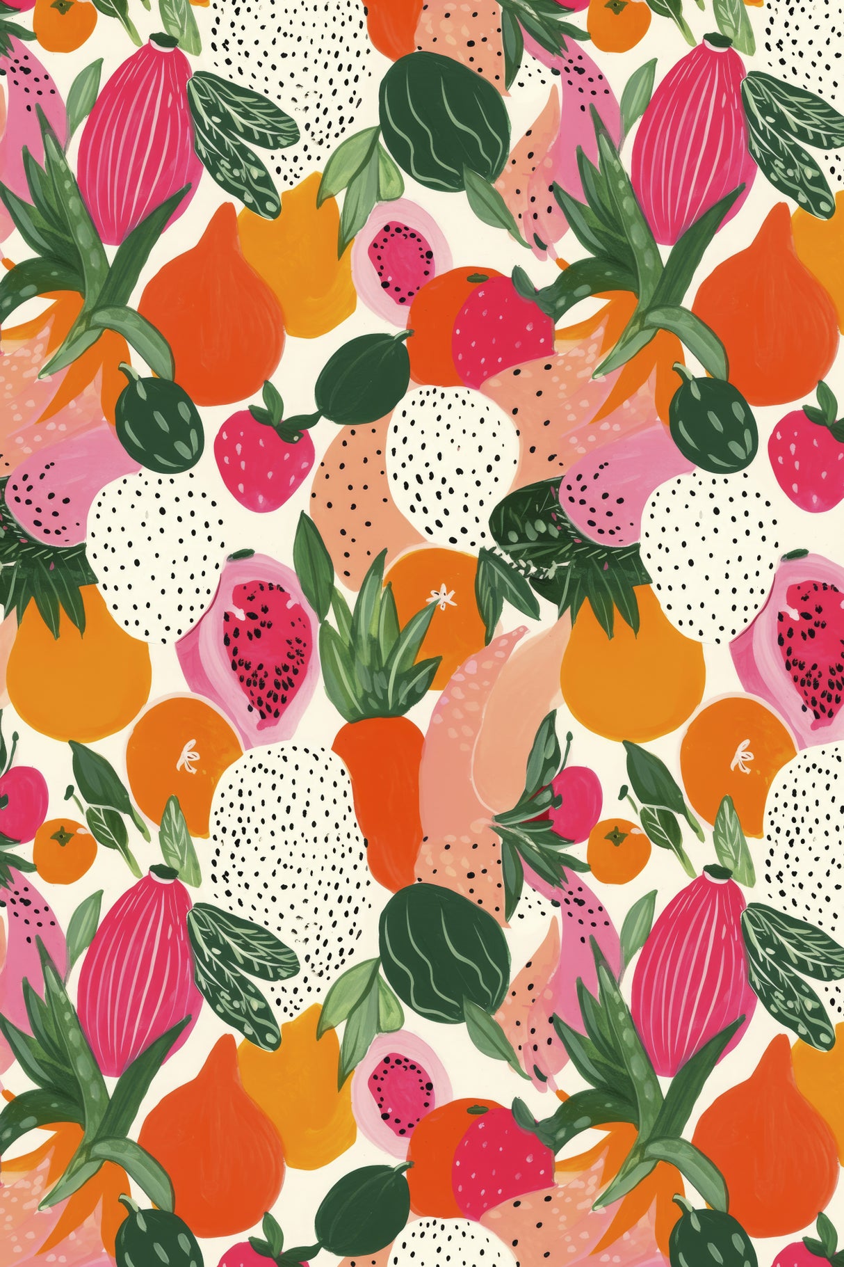 Freshfruitspattern Poster och Canvastavla