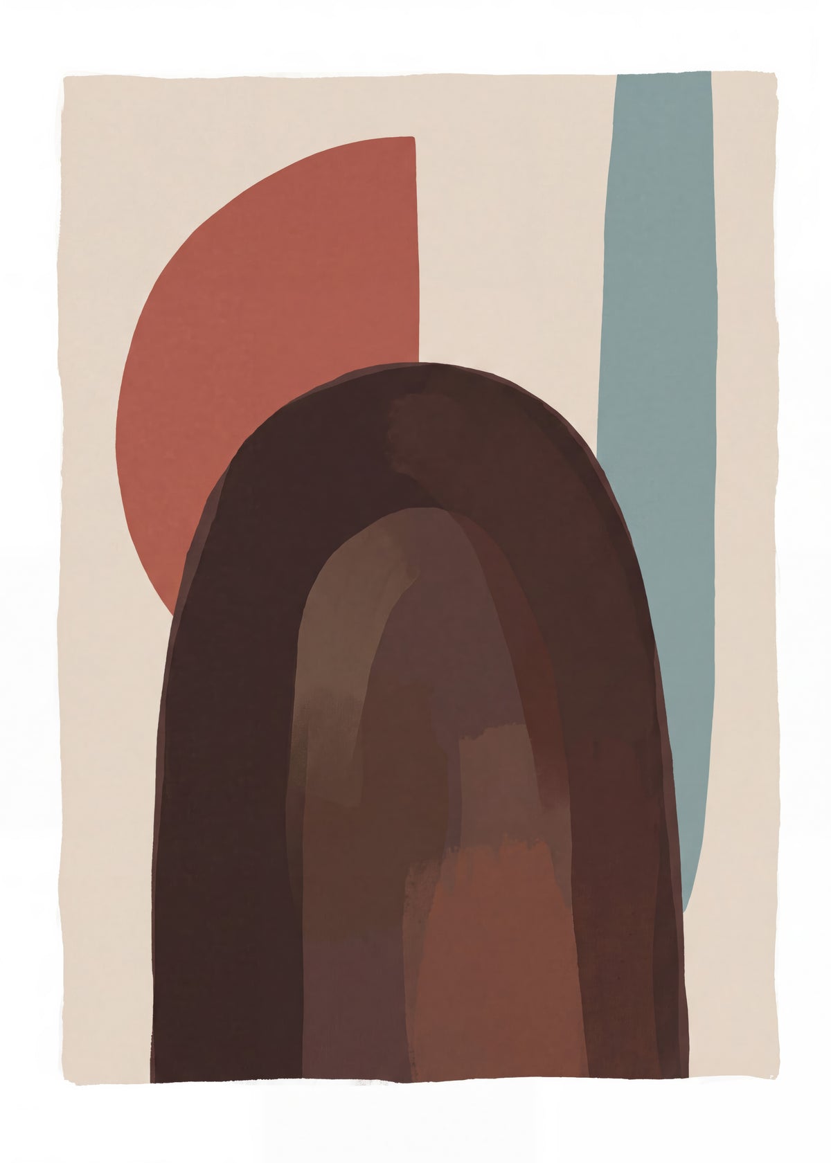 Abstract dark espresso Poster