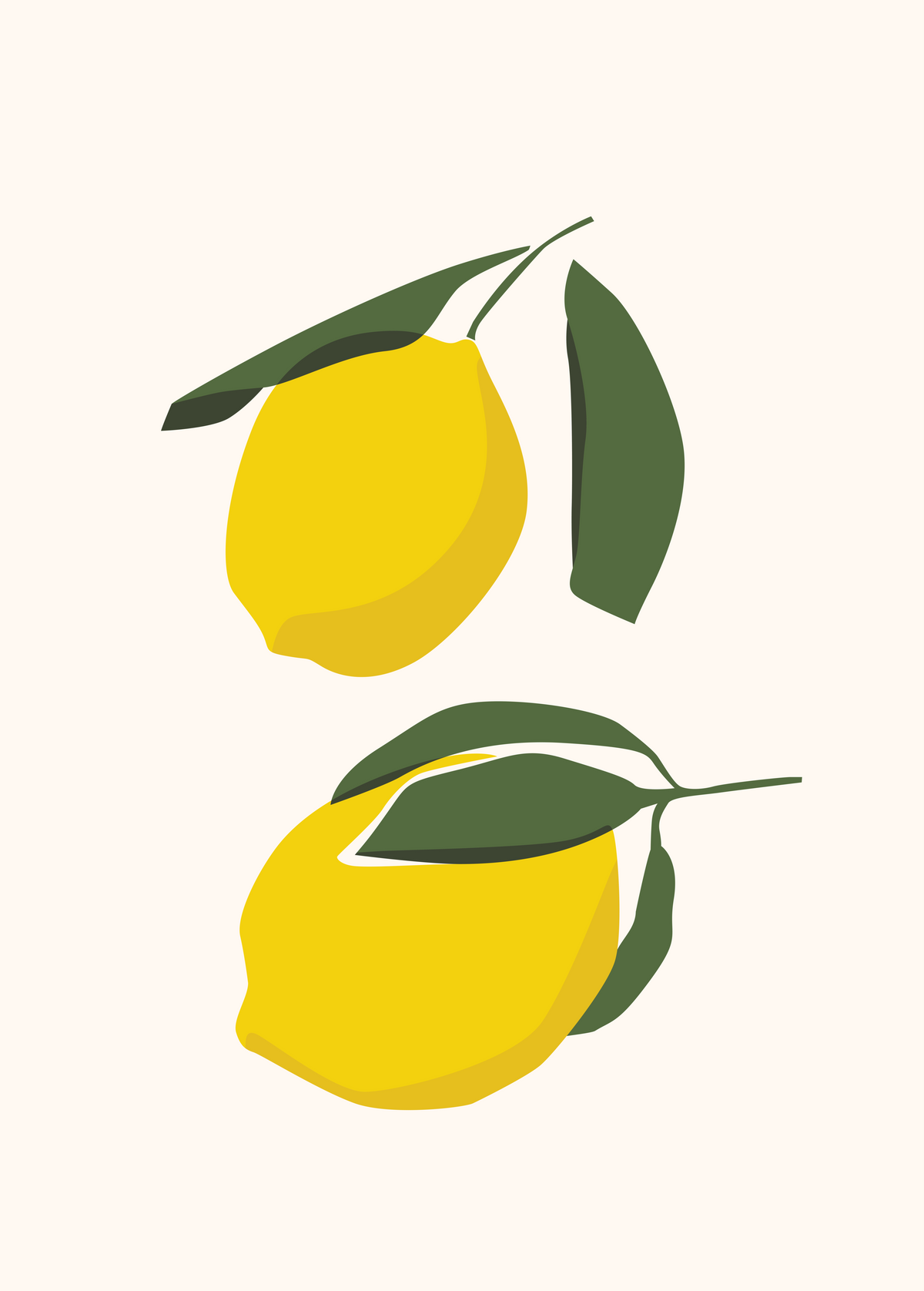 Abstract Lemon Poster 2