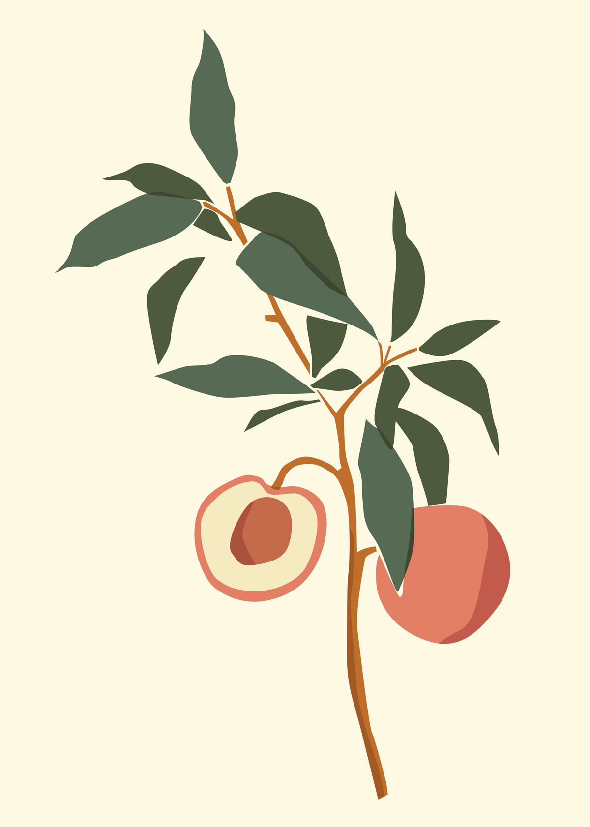 Abstract Plant Poster
