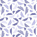 Falling Triple Lines Navy Blue Poster och Canvastavla