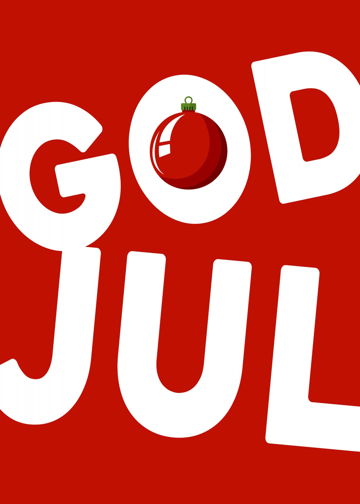 God Jul Poster och Canvastavla