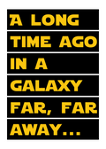 A Long Time Ago In A Galaxy