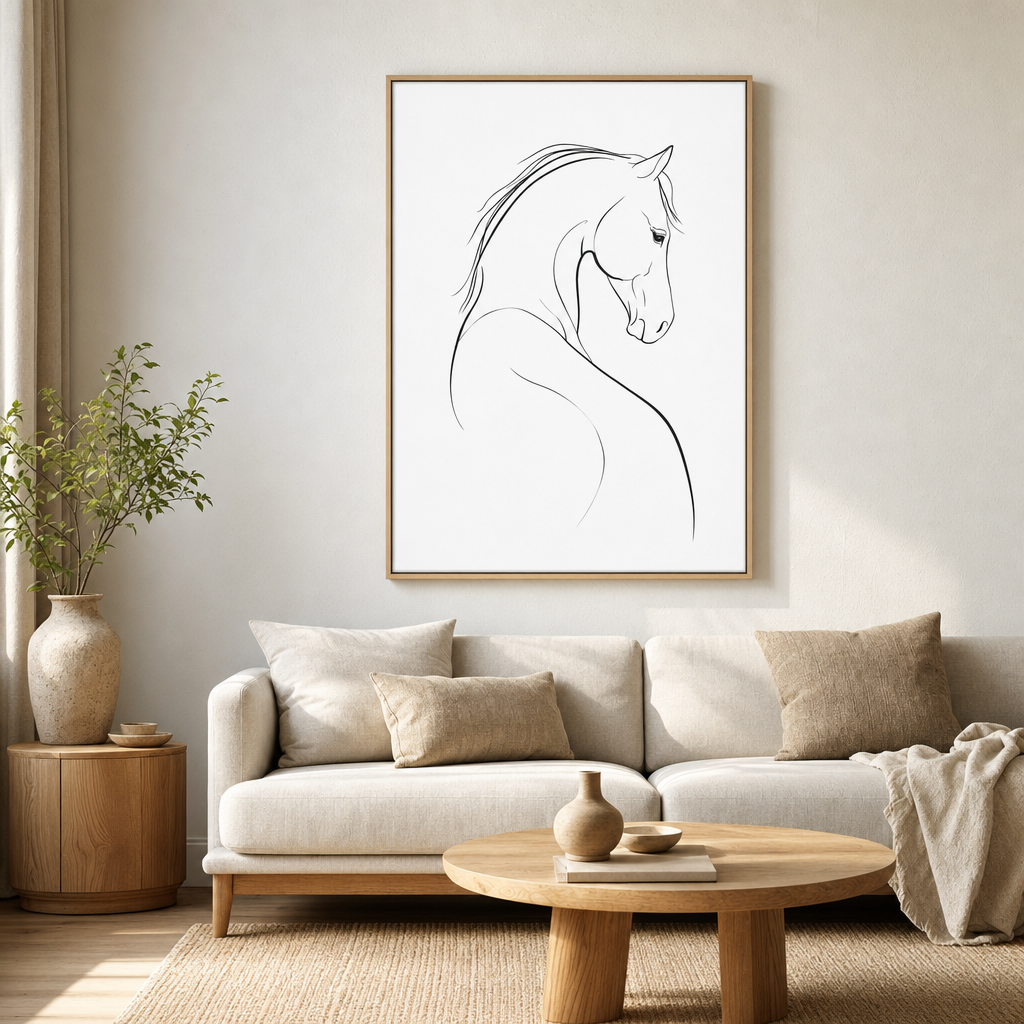 Horse Study Canvas