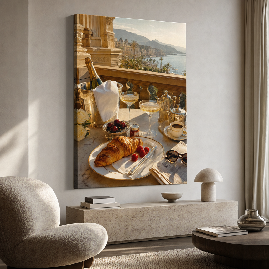 Golden Breakfast Canvas