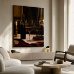 Burgundy Evening Canvas