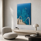 Blue Swim Canvas