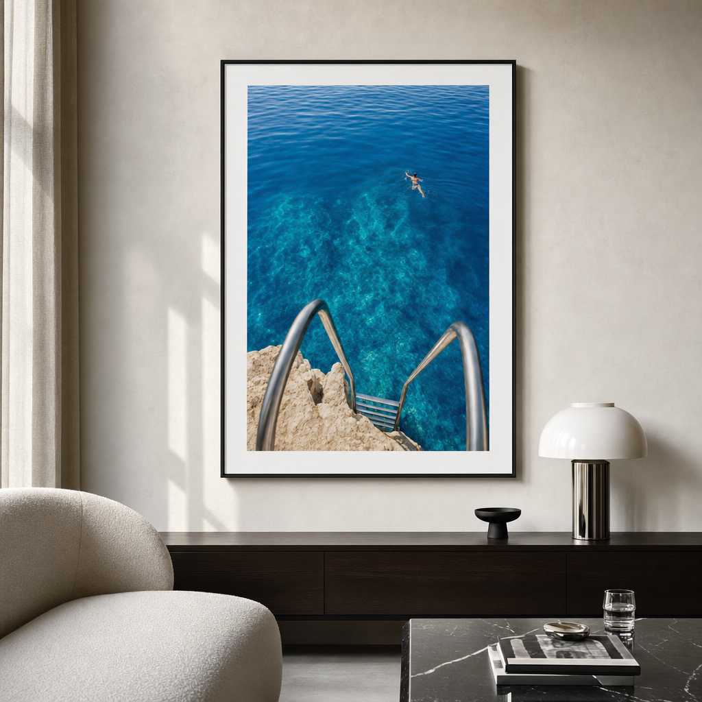 Blue Swim Poster