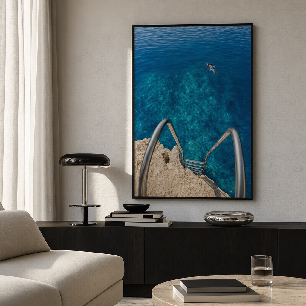 Blue Swim Poster