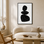 Black Stones Poster