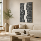 Divided Lines Canvas