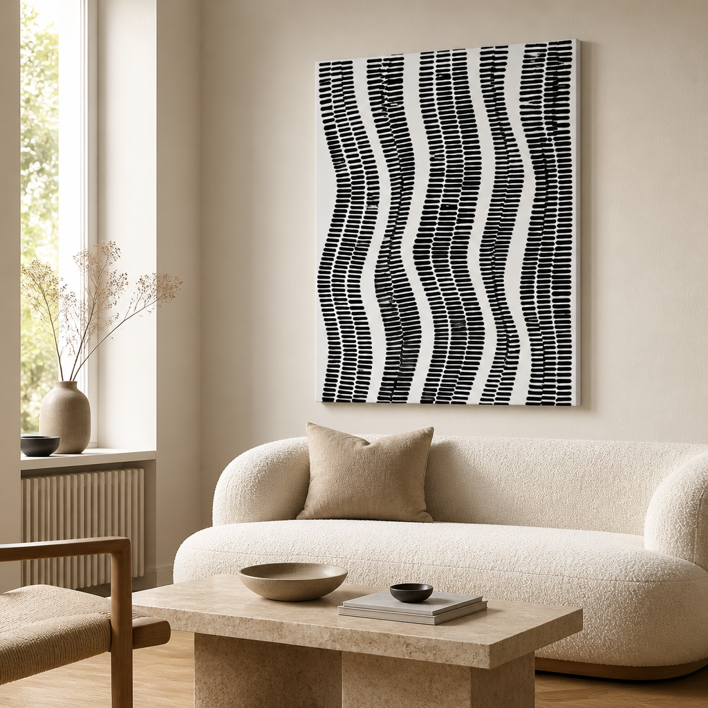 Black Rhythm Canvas