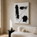 Black Marks Canvas