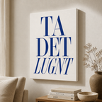 Ta det lugnt text Canvas
