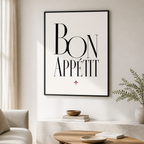 BON APPÉTIT text Poster