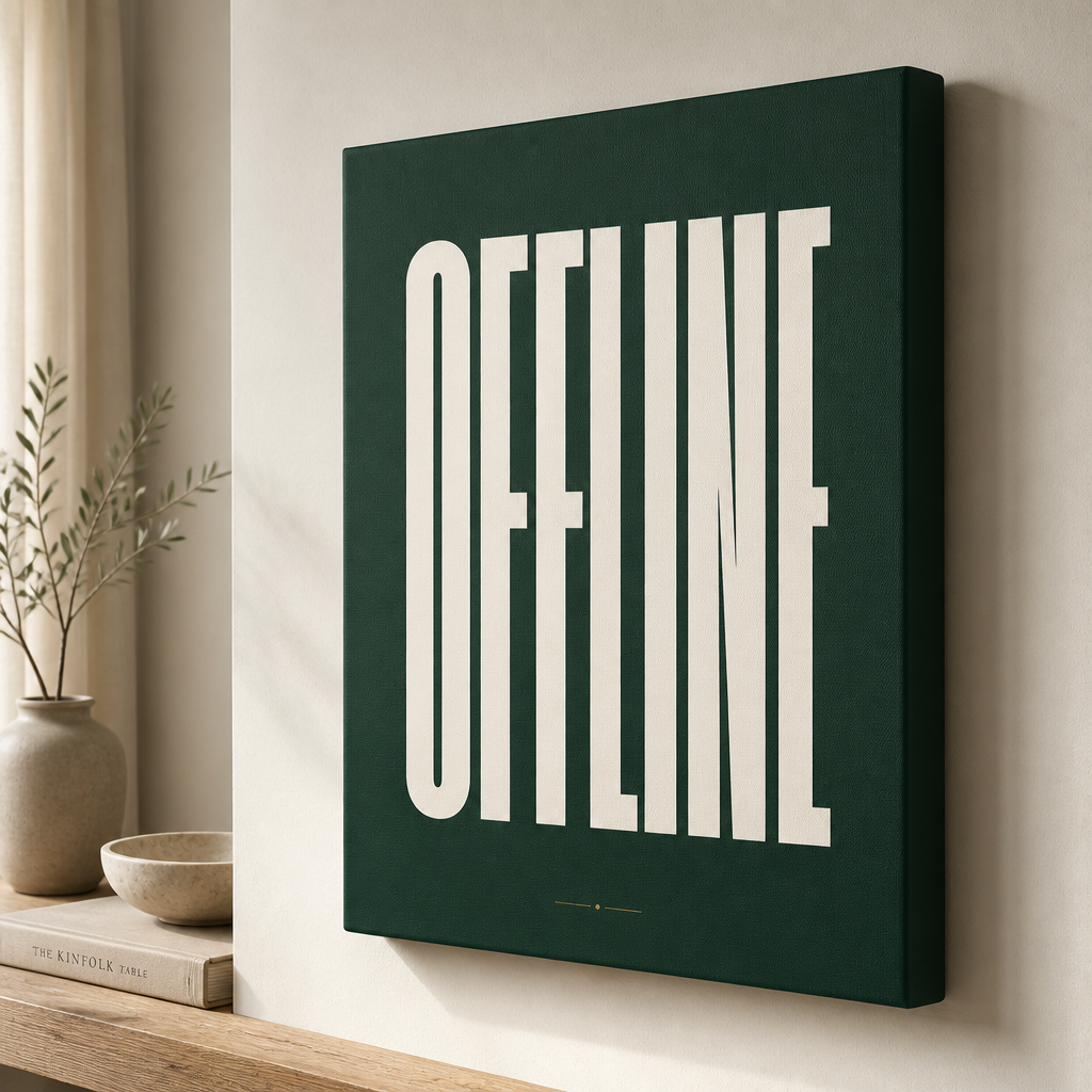 Offline text Canvas