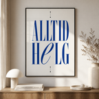 Alltid Helg text Poster