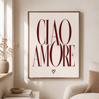 Ciao Amore text Poster