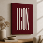 Icon text Canvas