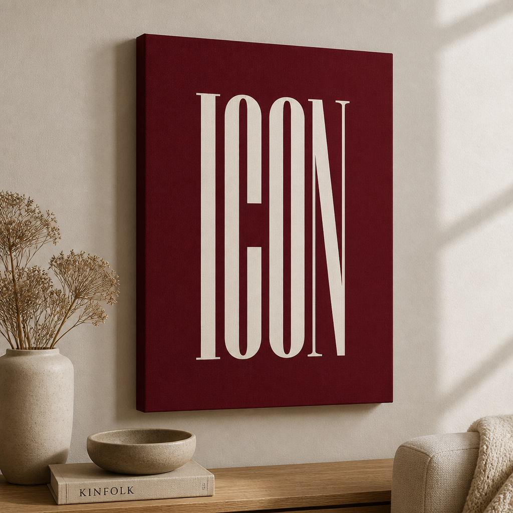 Icon text Canvas
