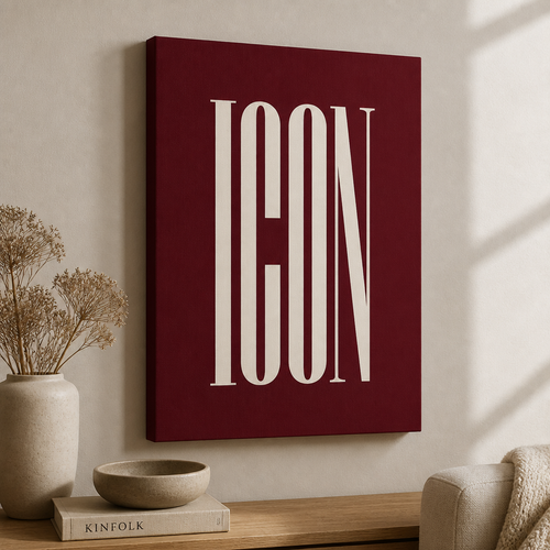 Icon text Canvas