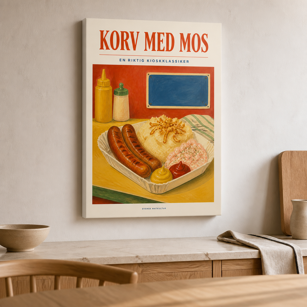 KORV MED MOS Canvas