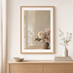 Soft Peonies Poster