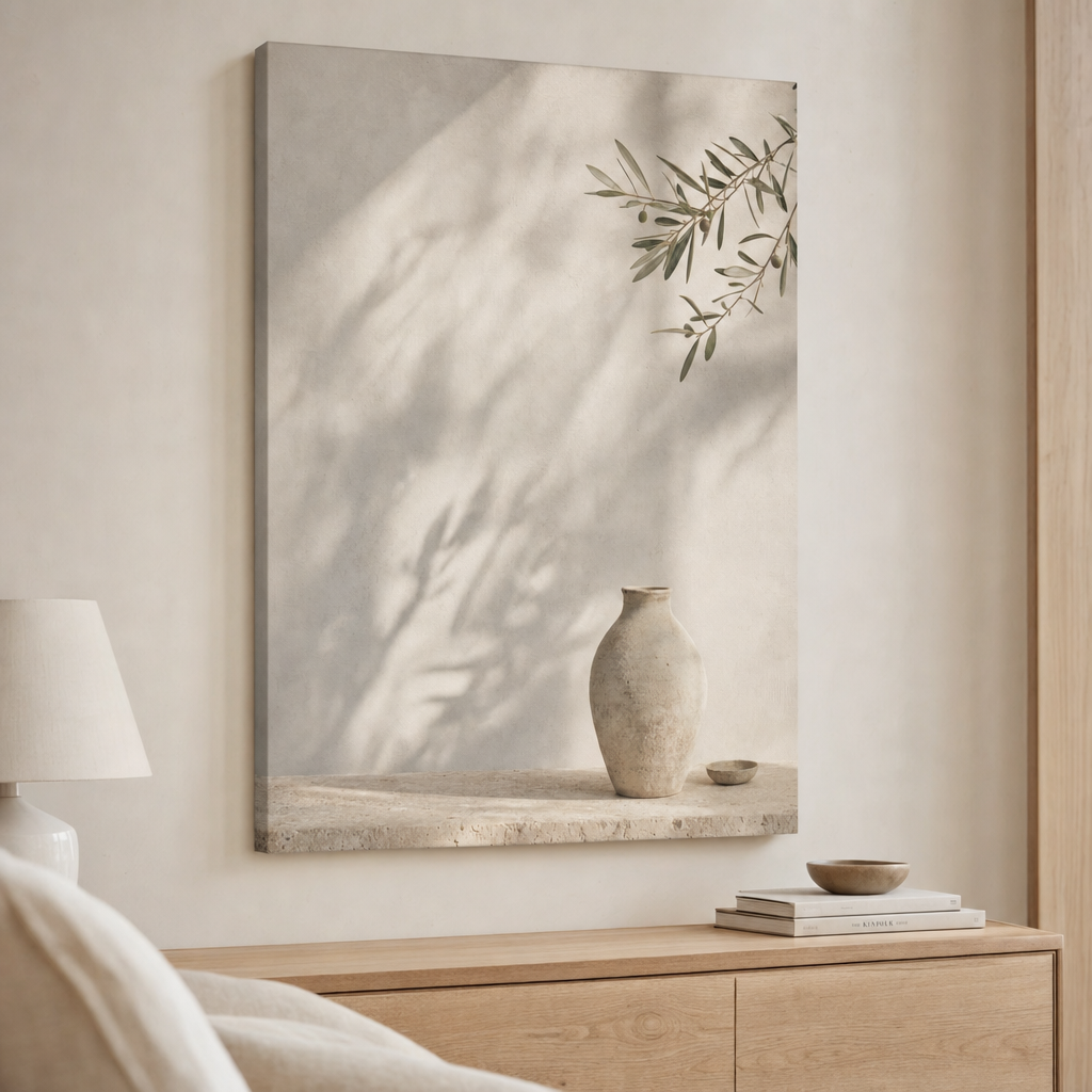 Olive Shadow I Canvas