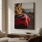Ferrari 488 GTB – Coastal Road Color Canvas