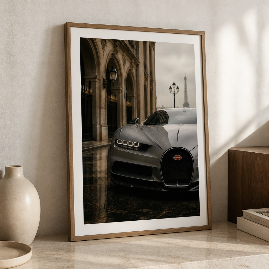 Bugatti Chiron – Paris Color Poster