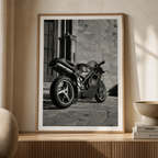 Ducati 916 – Italian Architecture Blackwhite Poster