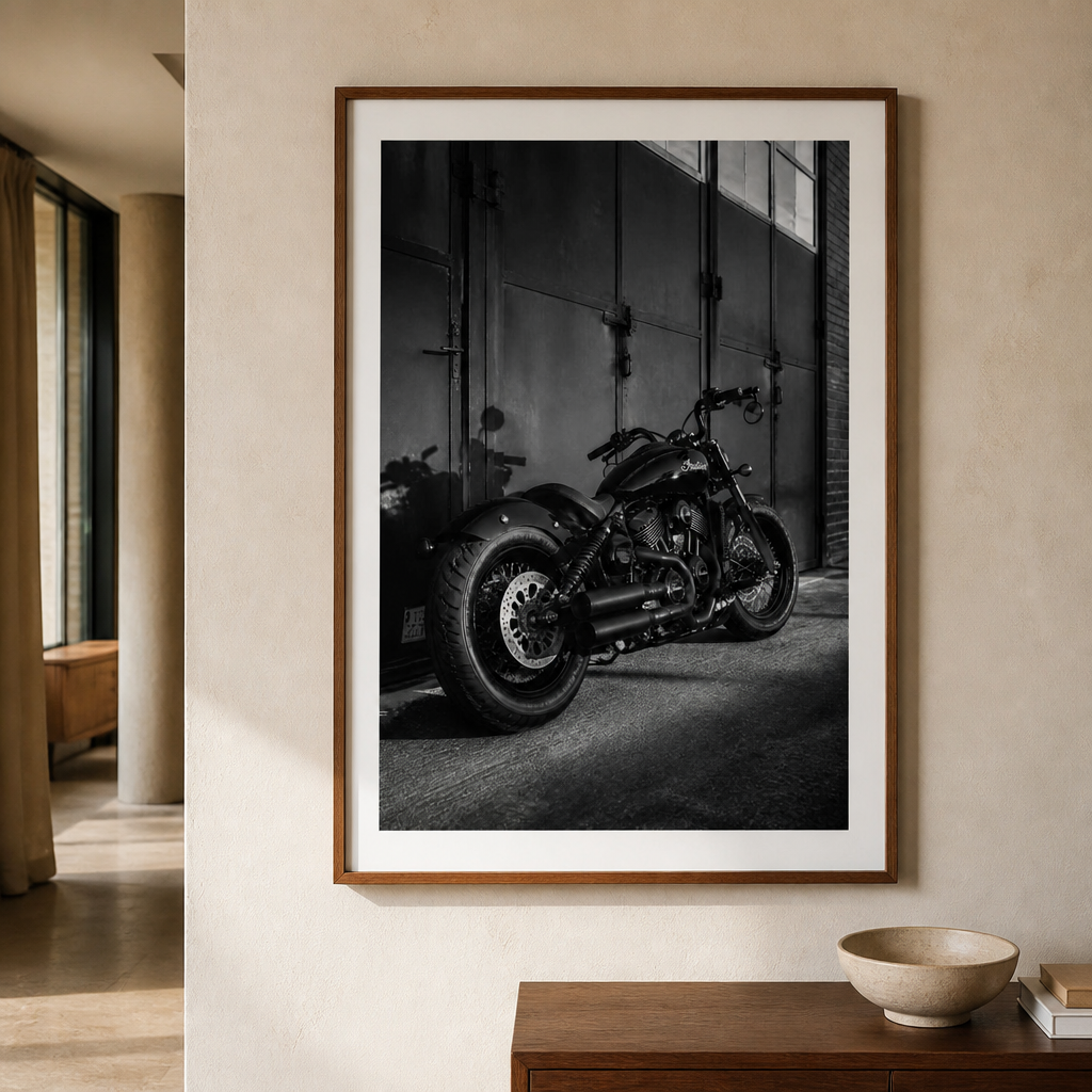 Indian Scout – American-European Editorial Blackwhite Poster