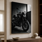 Kawasaki Z900 – Concrete Garage Blackwhite Canvas