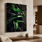 Kawasaki Ninja ZX-6R – Emerald Detail Color Canvas