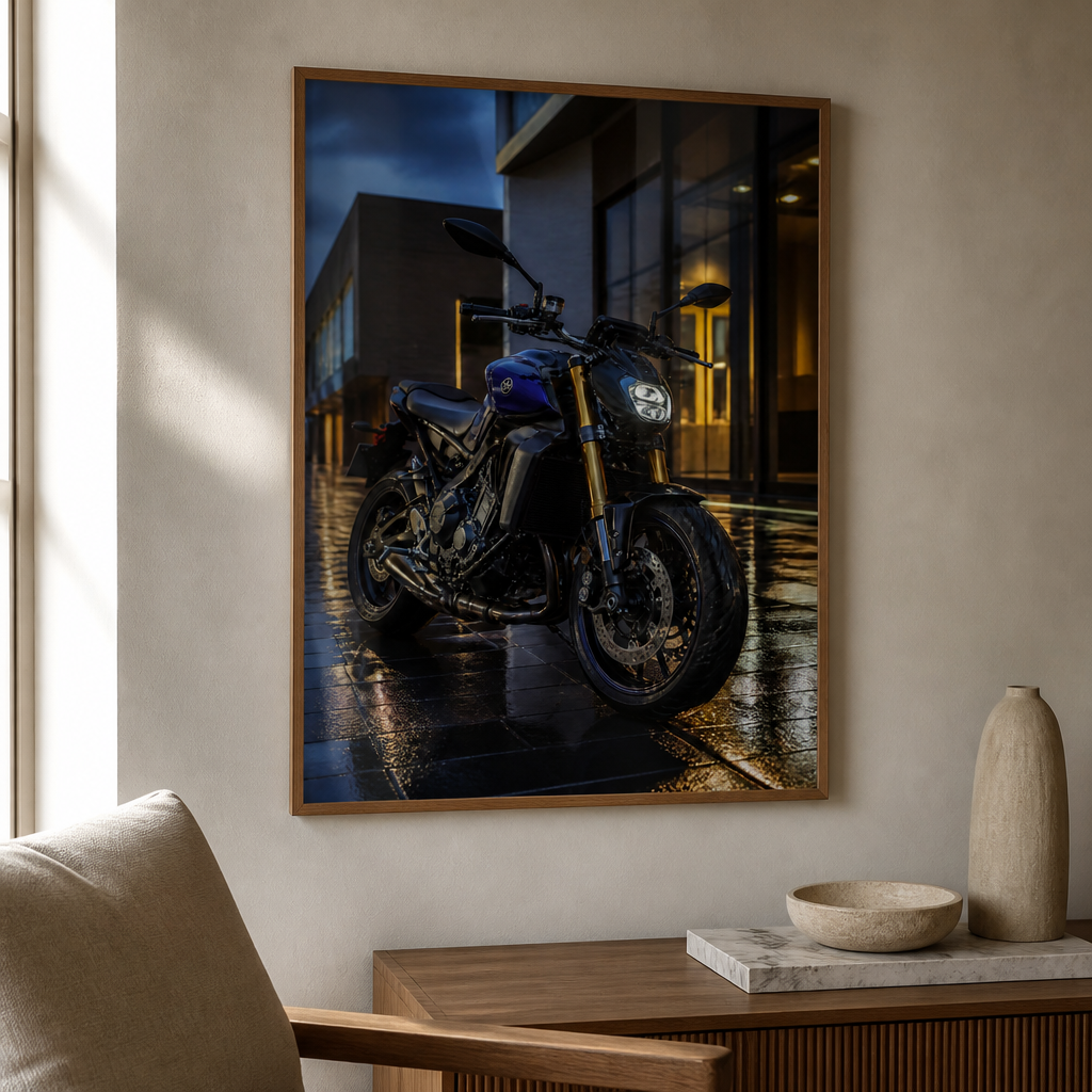 Yamaha MT-09 – Blue Hour Color Poster