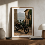 Moto Guzzi V7 – Lakeside Village Color Poster