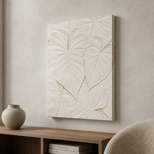 Philodendron Relief Canvas