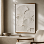 Ginkgo Leaf Relief Poster